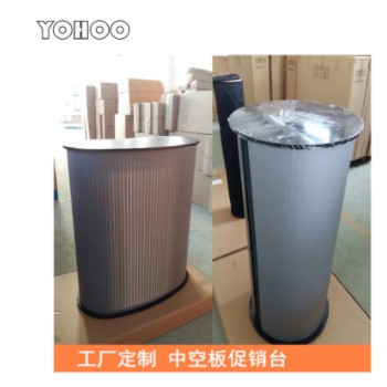 厂家直供促销台 便携式接待桌 中空板促销桌 木质桌面 画面可定制图3