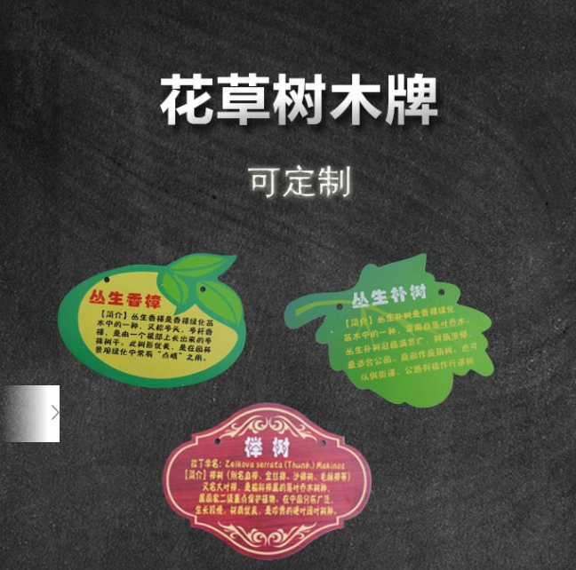 景区介绍牌设计制作 树牌 植物介绍牌 绿化园林树木挂牌 批发厂家