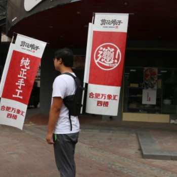 背包旗道旗移动广告宣传背包铝合金旗杆简易加厚豪华型户外防水图3