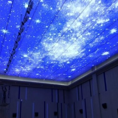 厂家直销安装软膜天花工程 璀璨星空高清UV喷绘透光软膜吊顶天花