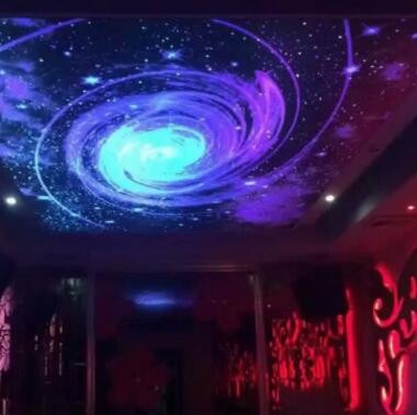 厂家直销安装软膜天花工程 璀璨星空高清UV喷绘透光软膜吊顶天花图3