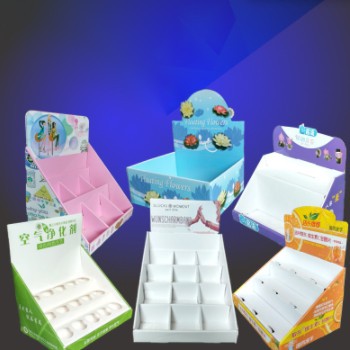 厂家定制 精品饰品食品小商品格子台阶瓦楞纸PTQ纸展示盒 纸盒图3
