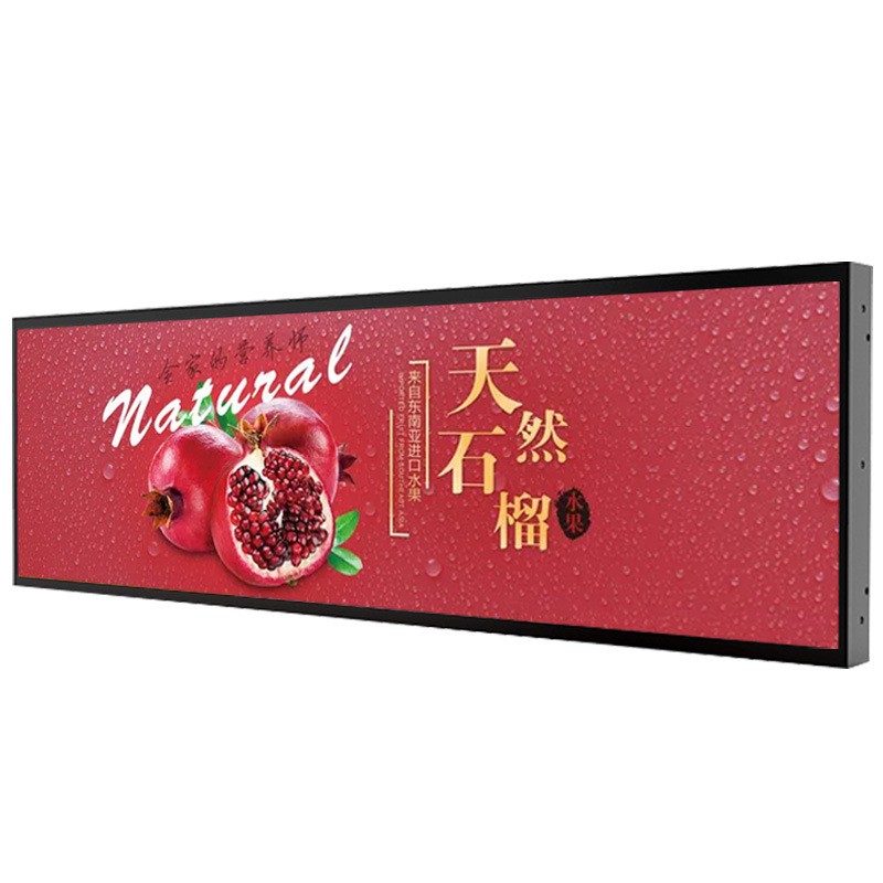 条形屏广告机高清条屏壁挂公交车条形液晶屏货架长条形屏广告机图3