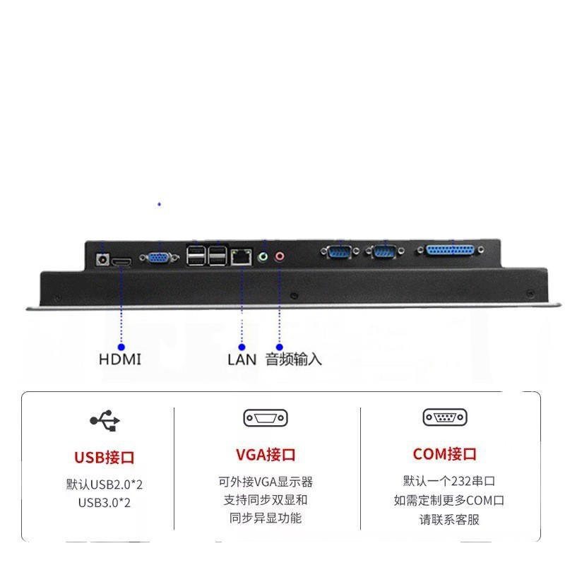 工控触摸一体机10/12/15/17/19寸PLC/MES安卓电脑平板看板终端机图2