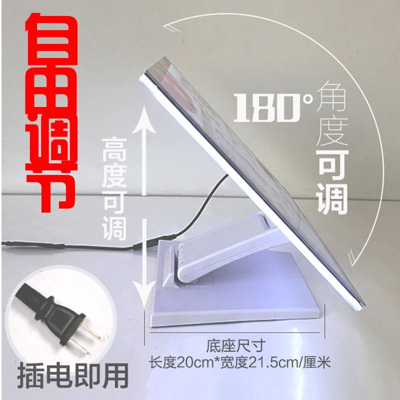 奶茶灯箱吧台摆台桌面发光价目表展示折叠广告牌超薄立式支架招牌图2