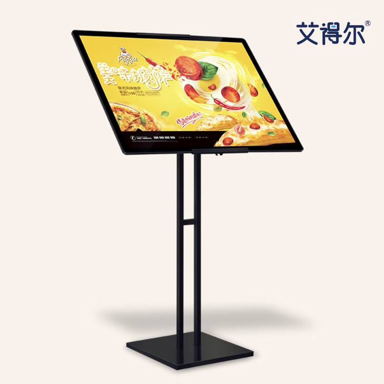 发光展示架前台立牌展示牌灯箱 LED立式广告牌斜面落地式海报水牌图3
