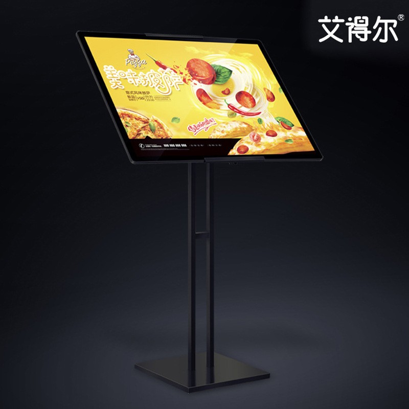 发光展示架前台立牌展示牌灯箱 LED立式广告牌斜面落地式海报水牌图2