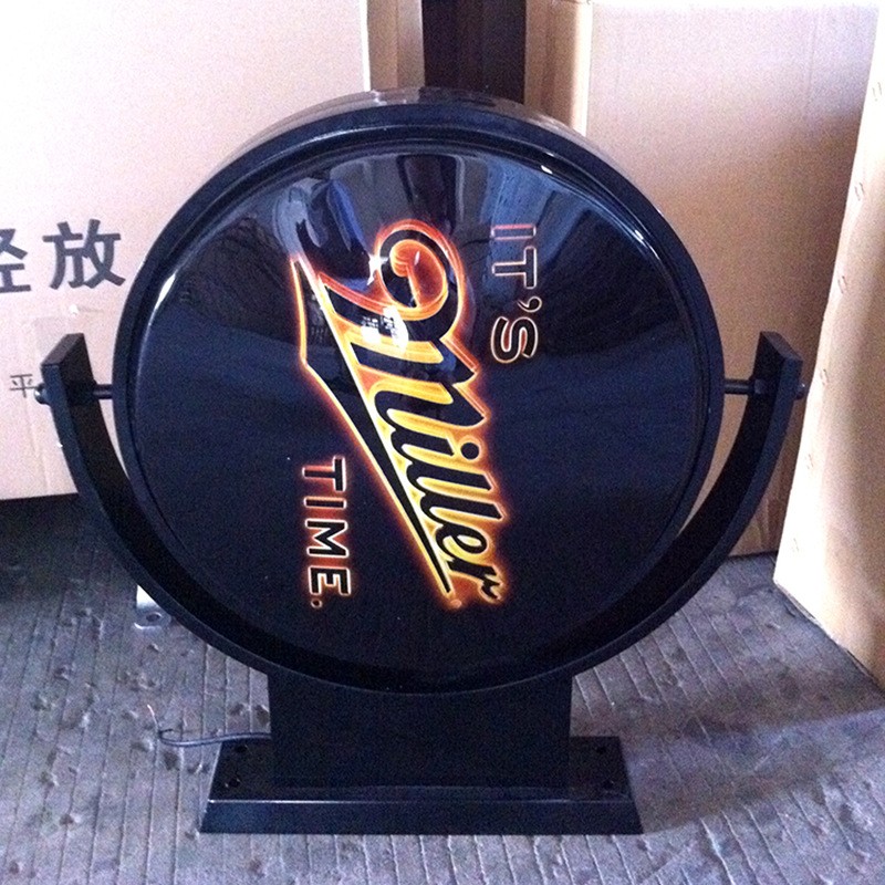 新品上市 旋转灯箱酒吧灯箱酒店旋转灯箱户外异形旋转灯箱图2