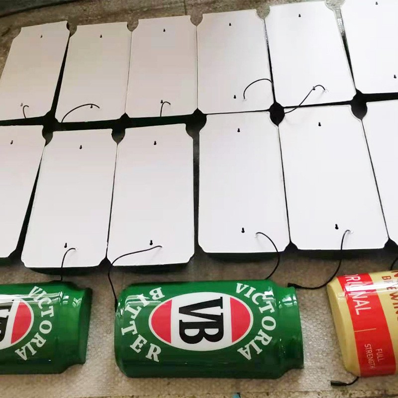 厂家批发异形酒瓶灯箱酒吧悬挂LED广告牌发光户外门头招牌供应图2
