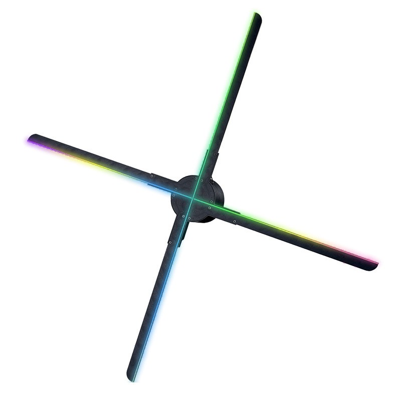 WiFi裸眼3d全息广告风扇 45CM 510颗LED高清全息投影风扇广告机图1