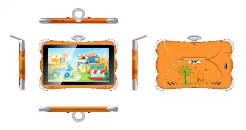 Export 7inch Kids Tablet Pc Android 2SIM7寸1+8 G安卓通话平板图2