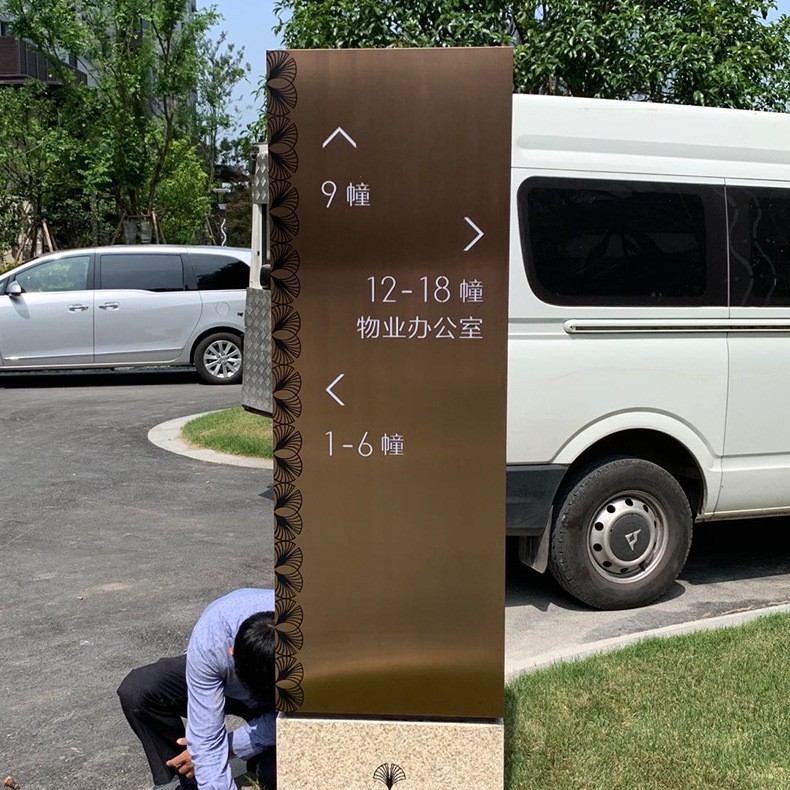 户外导视牌厂家定制指示牌商场小区景区导向牌非标定制精神堡垒图3