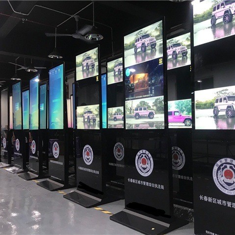43/55/落地立式广告机显示屏商用红外触摸一体机商场酒店广告机图1
