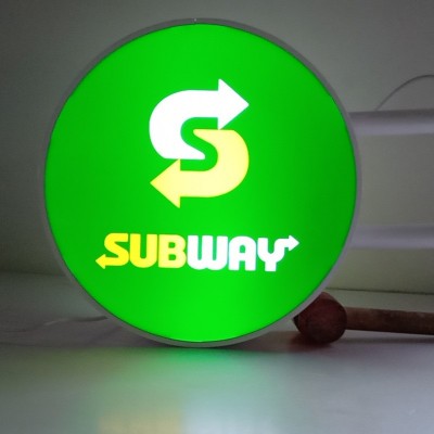 户外亚克力门招牌广告灯箱设计椭圆形灯箱品牌店灯箱路牌