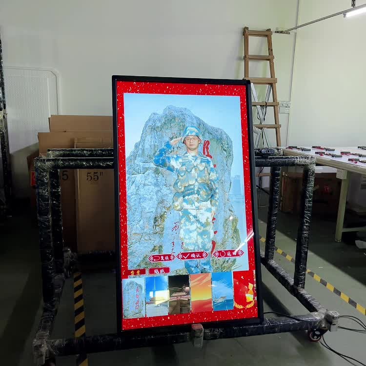 AI人脸换装一体机，AR虚拟换装智能试衣镜设备大屏换装软件定制图3