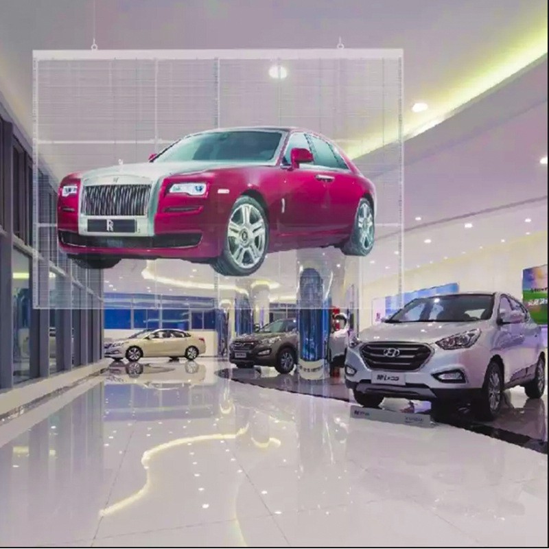 glass transparent LED film display 透明屏广告屏玻璃屏防水图3