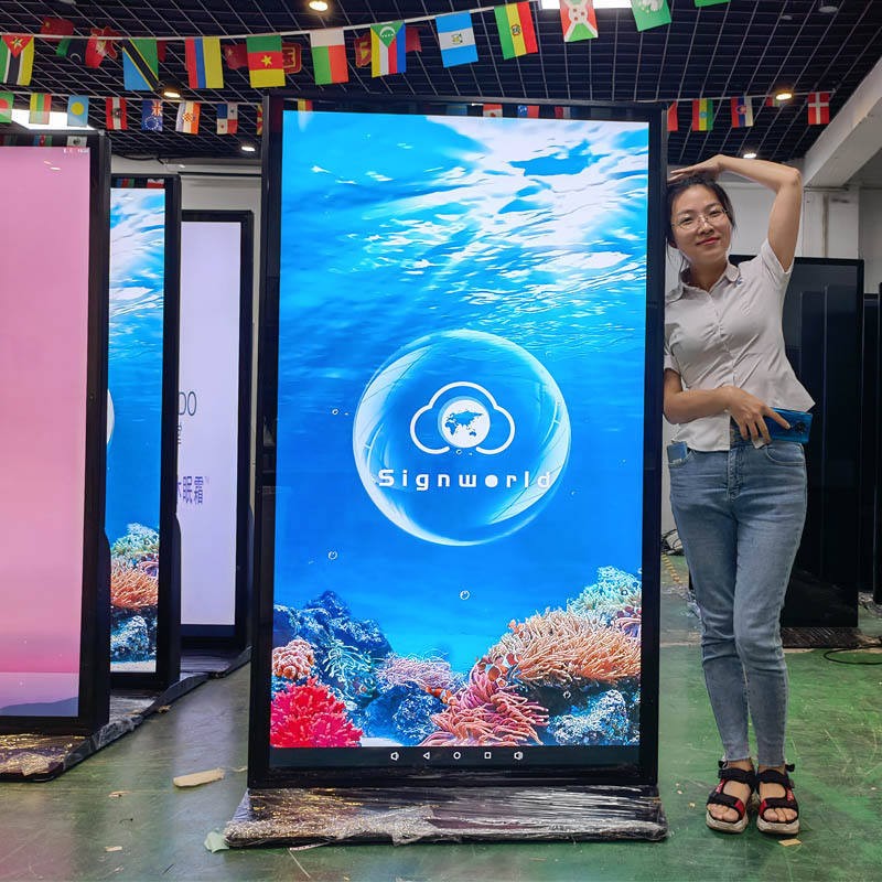 75" 100" 55 inch advertising digital signage touch screen图3