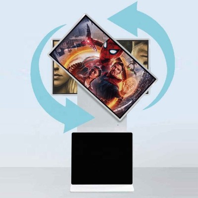 Advertising TV screen with digital signage of totem type