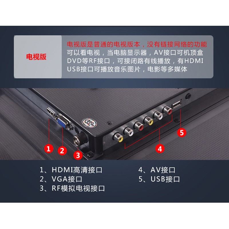 液晶电视批发32寸43寸50寸55寸65寸4K智能网络WIFI电视机厂家直销图3