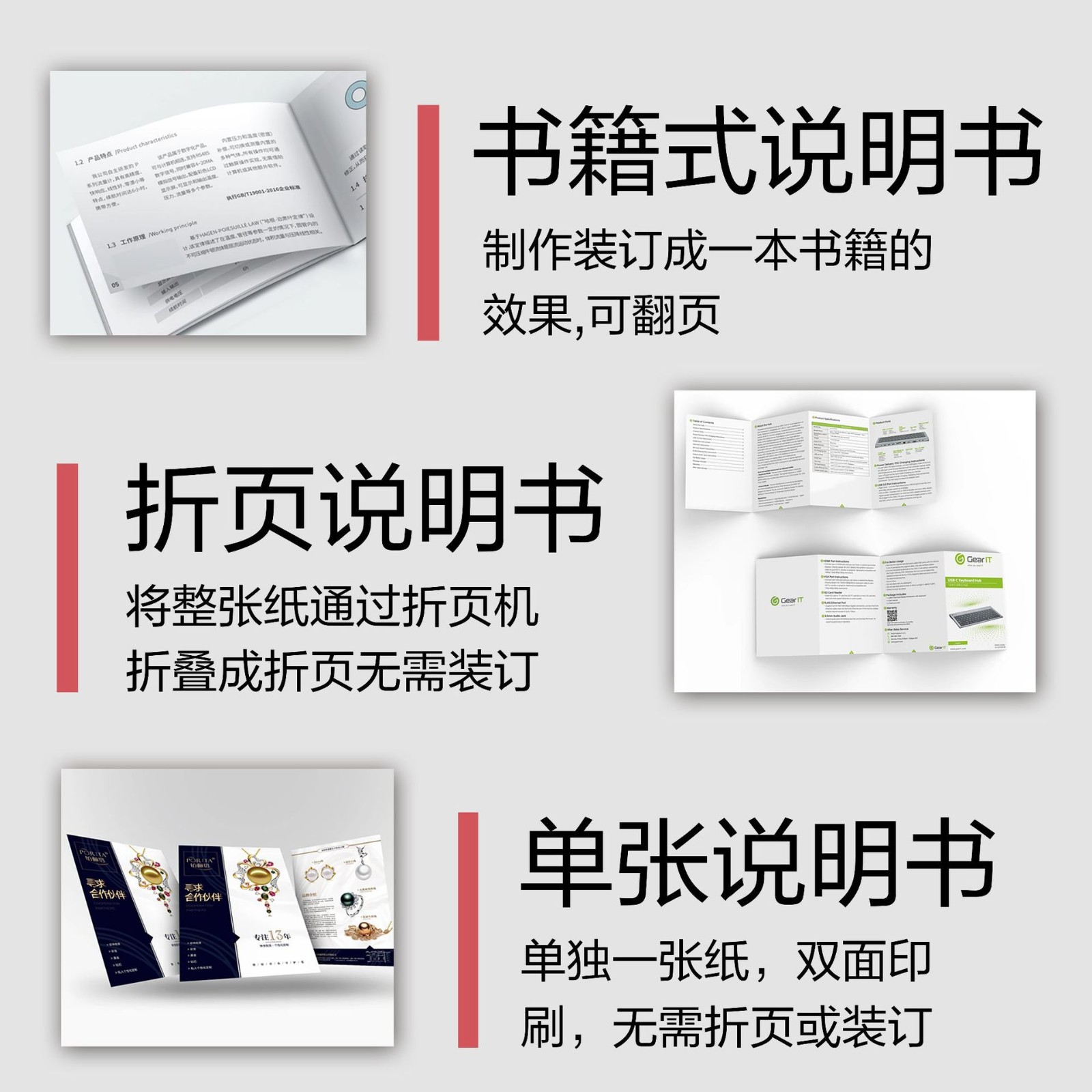 深圳发货电子医药产品说明书黑白宣传折页单页设计印刷说明书定制图2