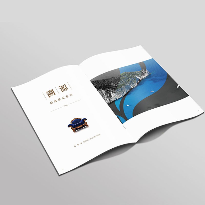 企业产品宣传册彩页排版制作东莞酒店精美画册目录宣传单设计印刷图2