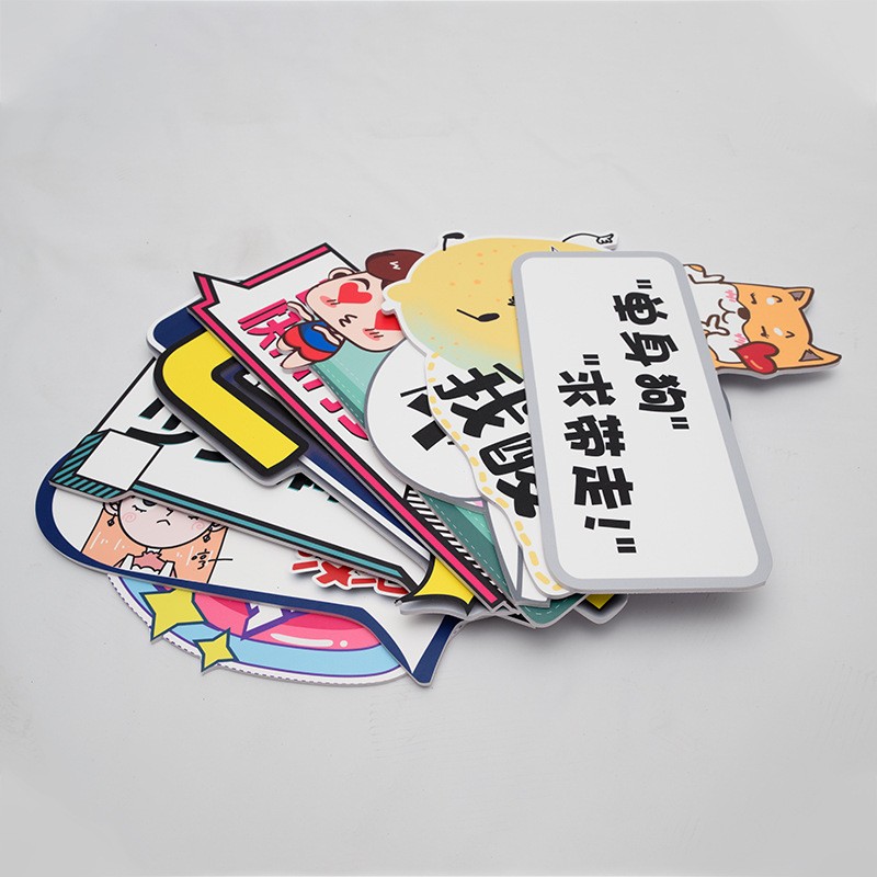 东莞厂家定制写真展示板高清防水喷绘PVC板 人形异型裁切广告KT板图2