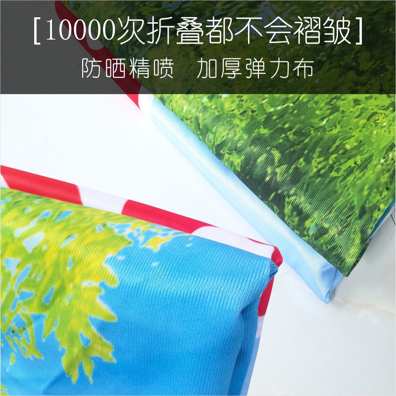 快幕秀展架便携折叠铝合金展会广告展架快展签名墙展示架 单面双面图3