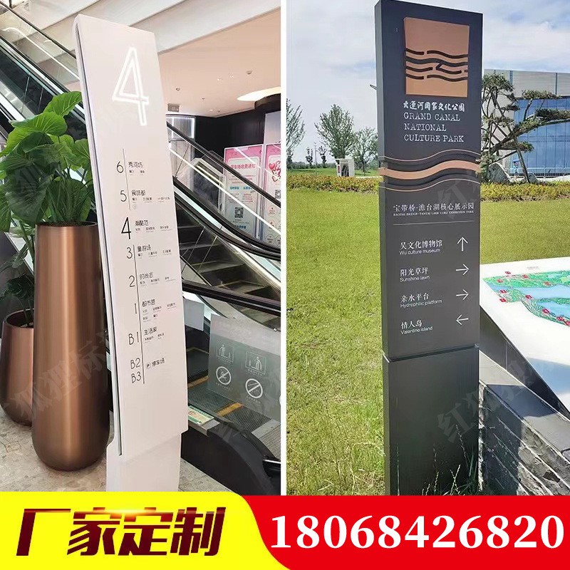 户外大型导向牌立式精神堡垒售楼处指示牌商场导视牌景区标识牌子图2