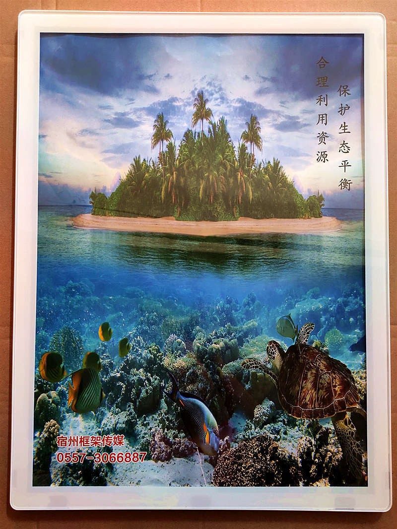 分众新款45*60cm塑料苹果框 电梯苹果框 塑料平板广告框 平面画框图2