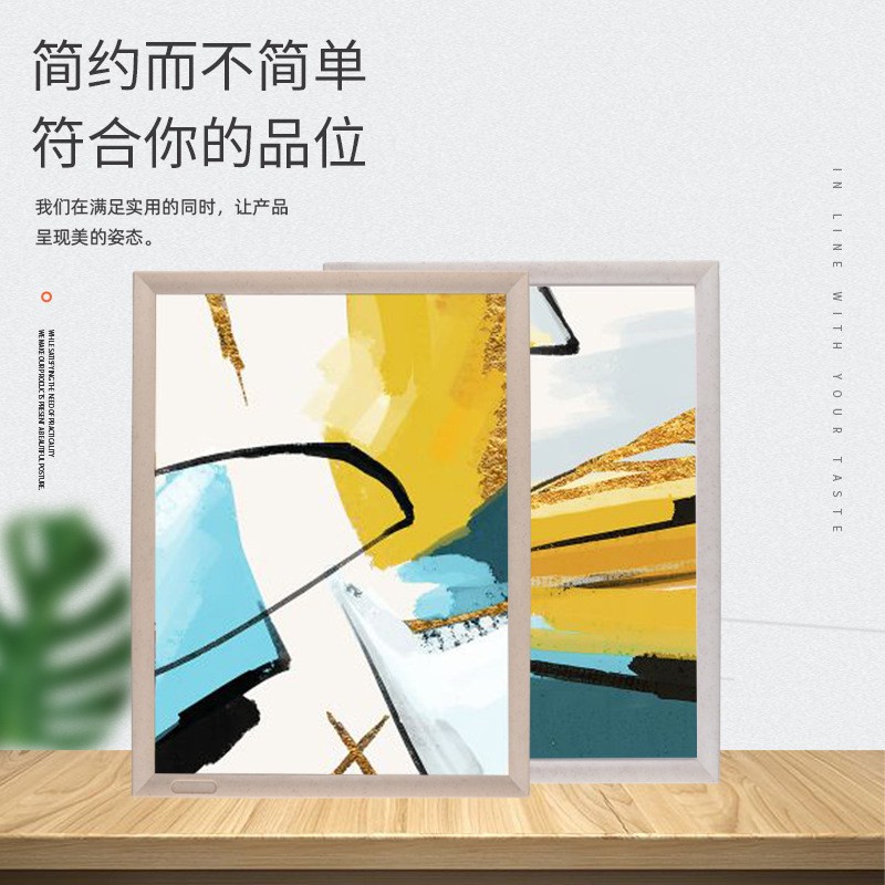 厂家批发ABS双层卡柱 仿大理石电梯广告框塑料背板防水易安装简单图3
