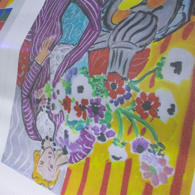 喷绘布批发写真打印单孔透户外黑底单透网眼广告车贴厂家制作