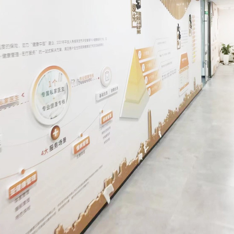 公司发展历程形象墙logo墙背景墙立体墙贴 设计展厅文化墙定 制图2