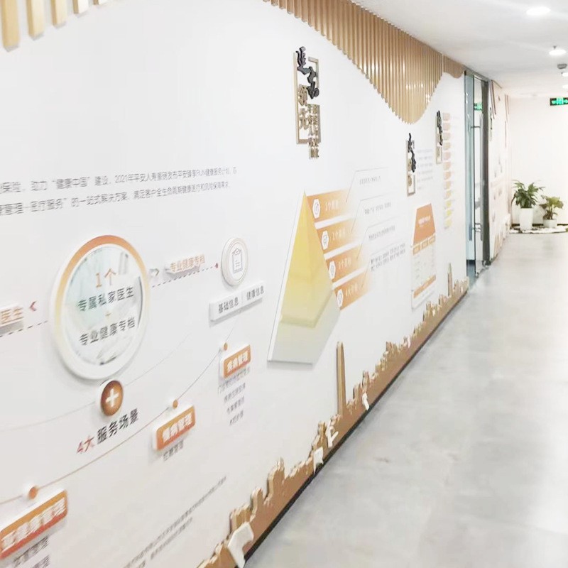 公司发展历程形象墙logo墙背景墙立体墙贴 设计展厅文化墙定 制图1