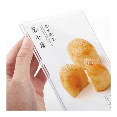 亚克力展示架木质点餐牌桌牌立牌制作菜单展示牌亚克力价格牌P批