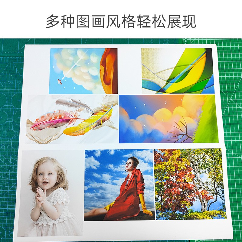 美白影像级PP背胶水性弱溶剂哑面防水晶瓷画影楼后期打印耗材卷装图3