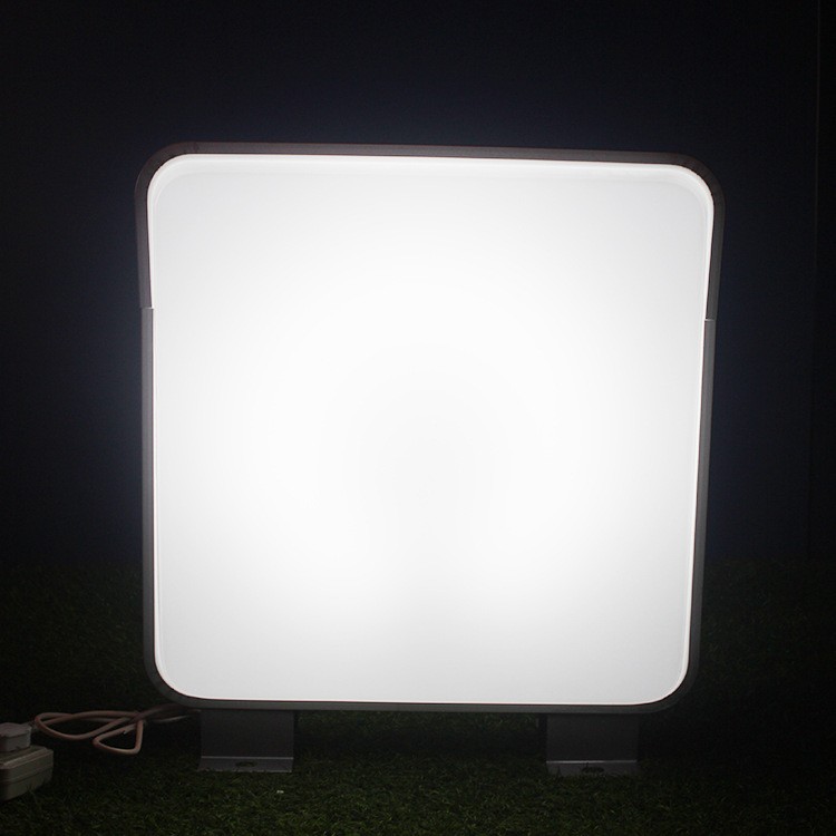 灯箱广告牌50*50亚克力成品led方形双面悬挂户外吸塑灯箱现货供应图2