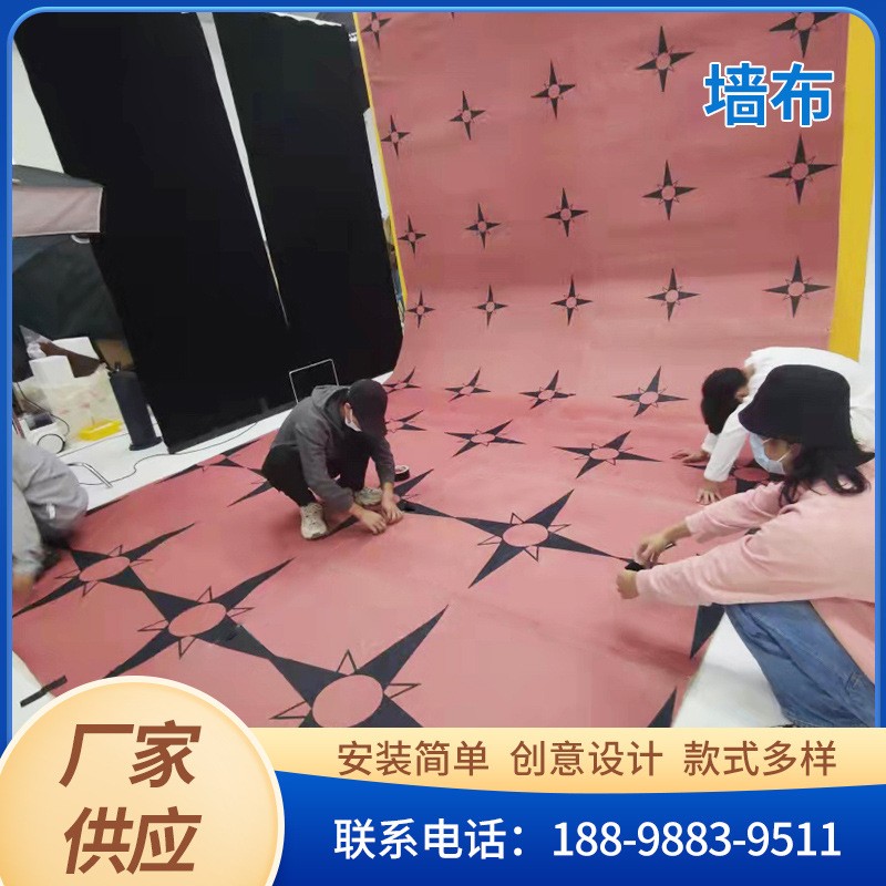 电视背景 宽幅墙布 宽幅油画布 布艺展示图2