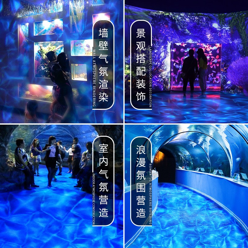 水波纹投影灯动态水纹灯led海浪酒吧灯瀑布流水亮化酒店户外防水图3
