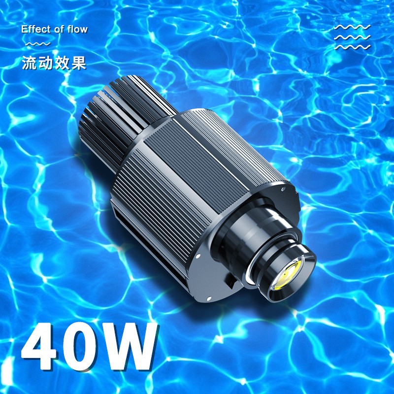 水波纹投影灯动态水纹灯led海浪酒吧灯瀑布流水亮化酒店户外防水图2