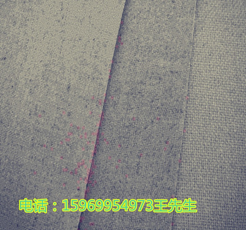 工厂批发零售雨露麻黄麻 亚麻粗细纹亚麻油画布 涂层宽幅可以订做图3