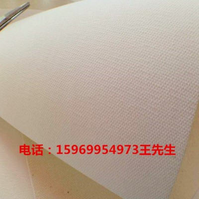 厂家批发水性黄底白底涤棉油画布360-420克喷绘手绘油画布