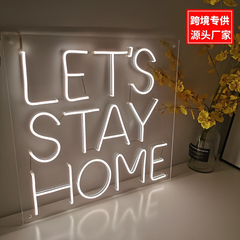 霓虹灯造型发光字网红创意灯酒吧霓虹装饰灯外贸亚马逊跨境专供图1