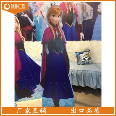 定 制明星动漫人型人形人像立牌写真喷绘 kt板pvc板异形雕刻