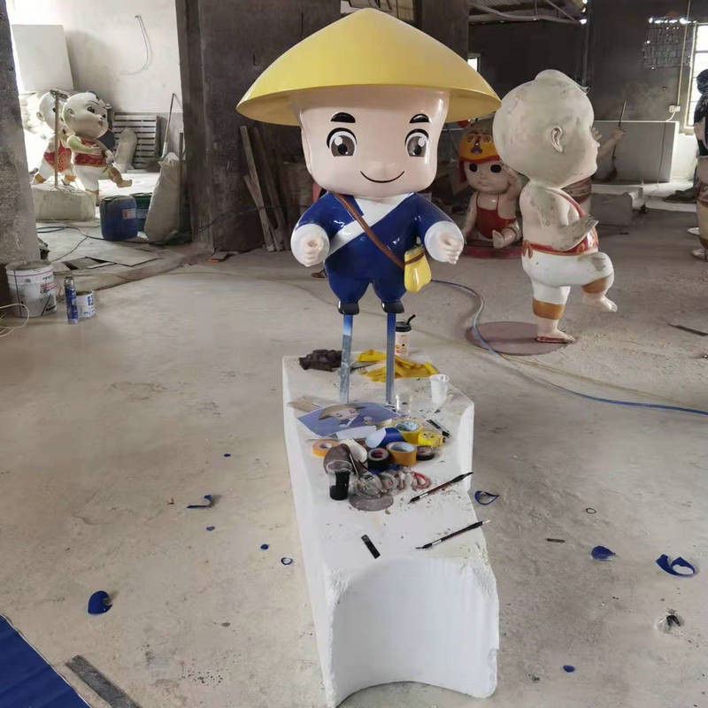 玻璃钢雕塑卡通人物形象摆件商场游乐场雕塑户外园林景观装饰品图3