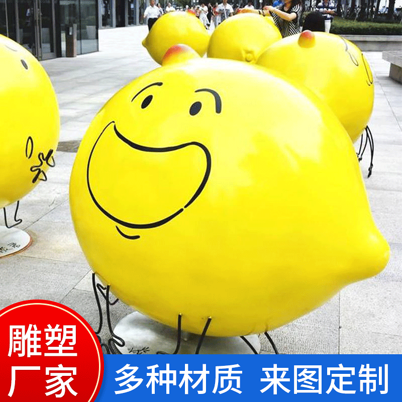 商场购物陈淡淡君模型玻璃钢卡通雕塑商业街餐厅网红打卡迎宾摆件图3