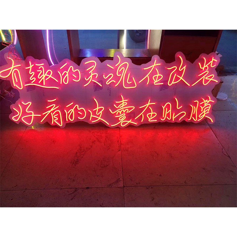 苏州厂家硅胶霓虹灯低压led柔性发光字造型装饰户外字母霓虹灯带图2