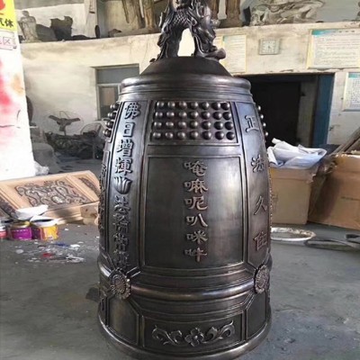 寺院铜钟铸造青铜钟道观景区仿古大铜钟警钟挂钟寺庙祈福大型撞钟