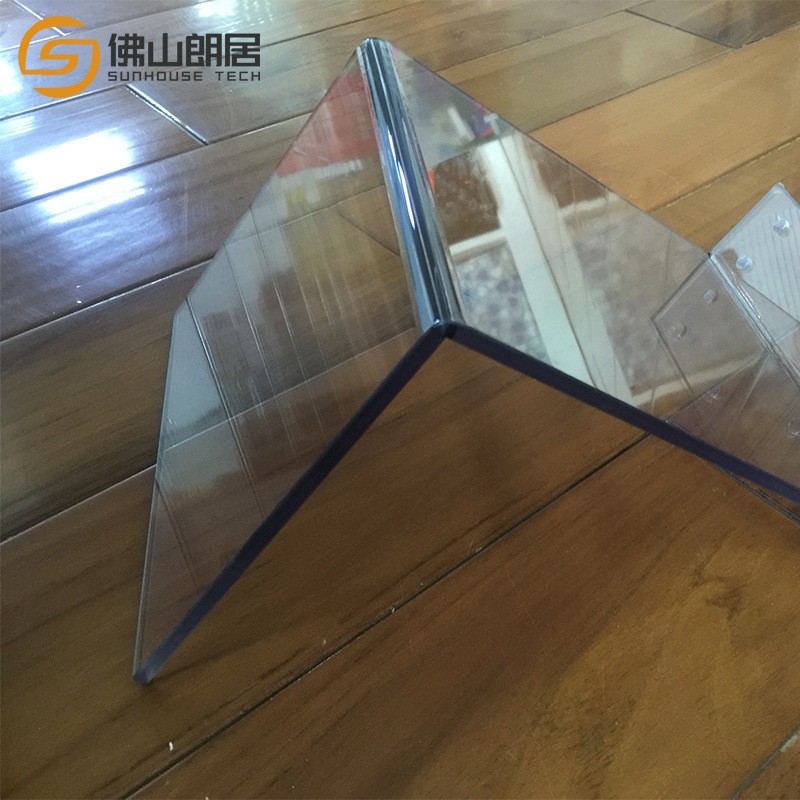广东厂家pc板加工定制透明pc板折弯雕刻加工茶色灰色pc耐力板热弯图2