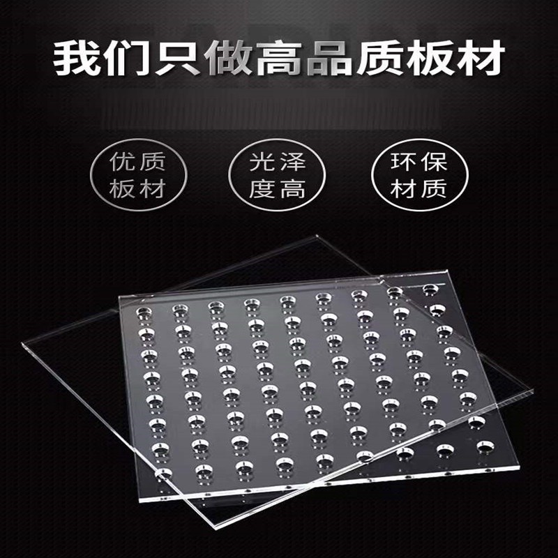 透明亚克力板材加工有机玻璃ps尺寸板雕刻切割UV印刷丝印PMMA激光图1
