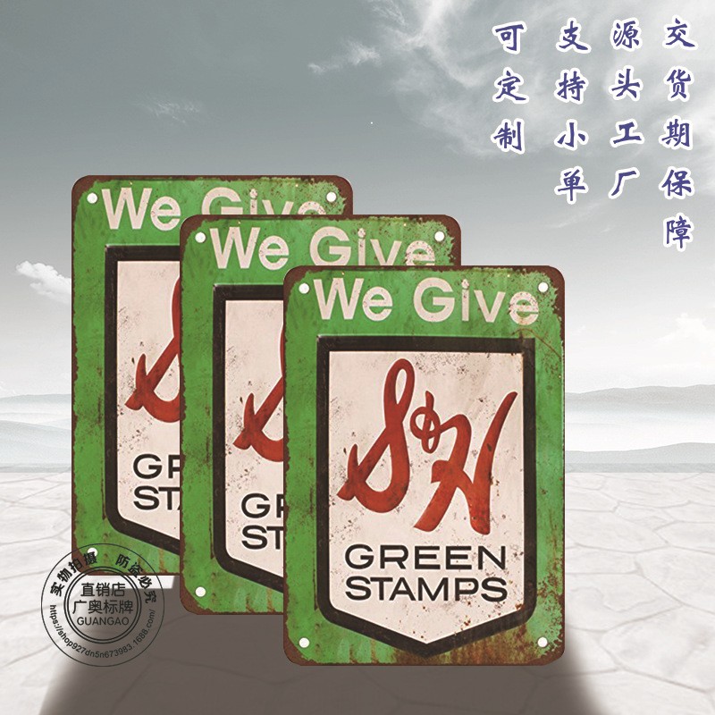 亚马逊铝板烤漆uv打印工艺金属复古提示标志牌警示牌图2